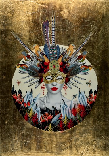 Masquerade by Matt Herring - Original Collage